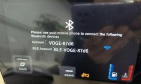 Cluster connected to the hotspot, WiFi icon visible